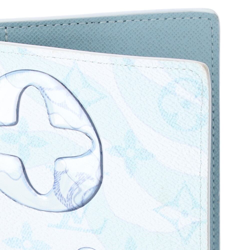 Louis Vuitton Brazza Wallet Limited Edition Aquagarden Monogram Crystal Blue - Picture 2 of 6